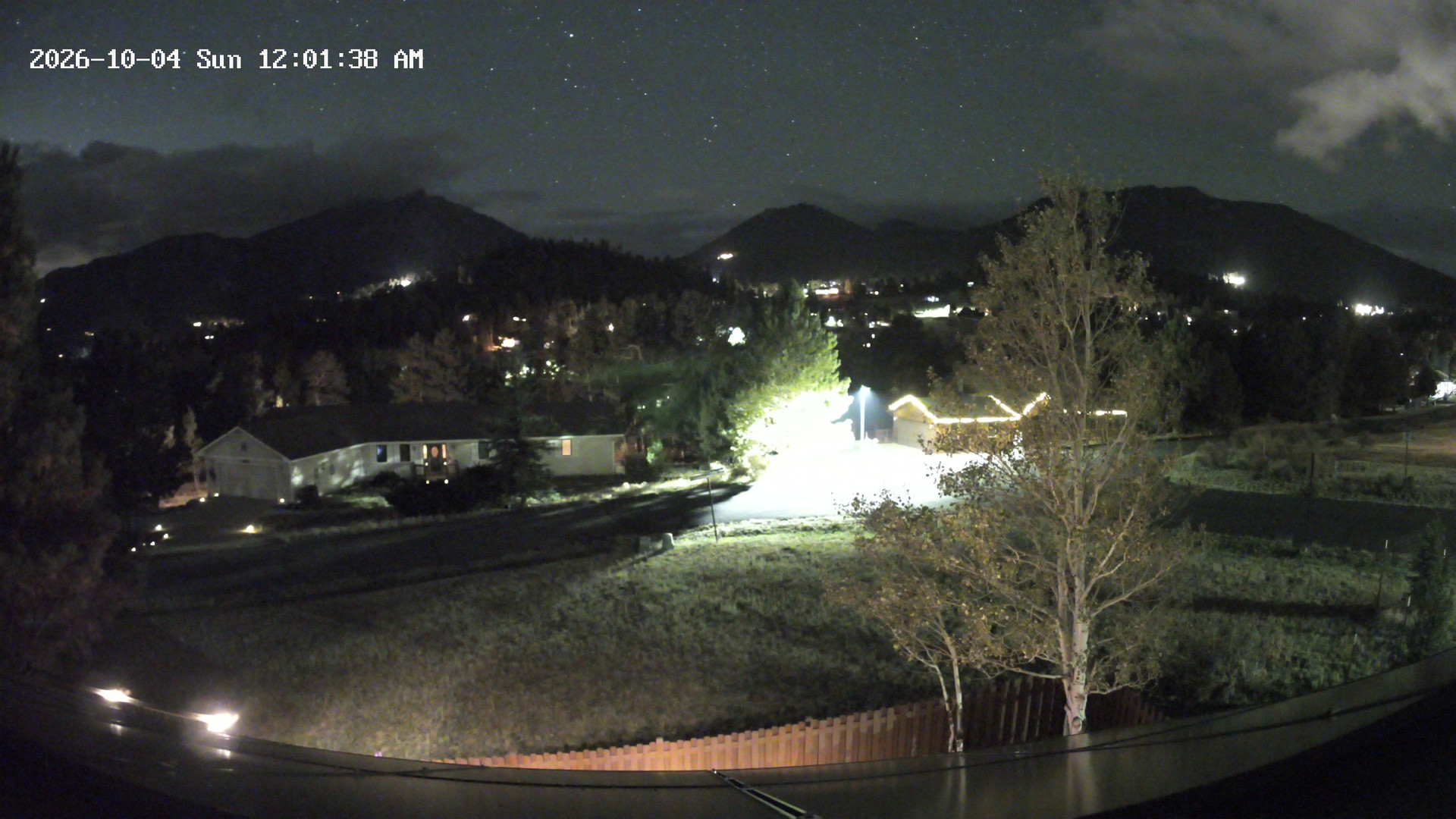 time-lapse frame, Estes Cam webcam