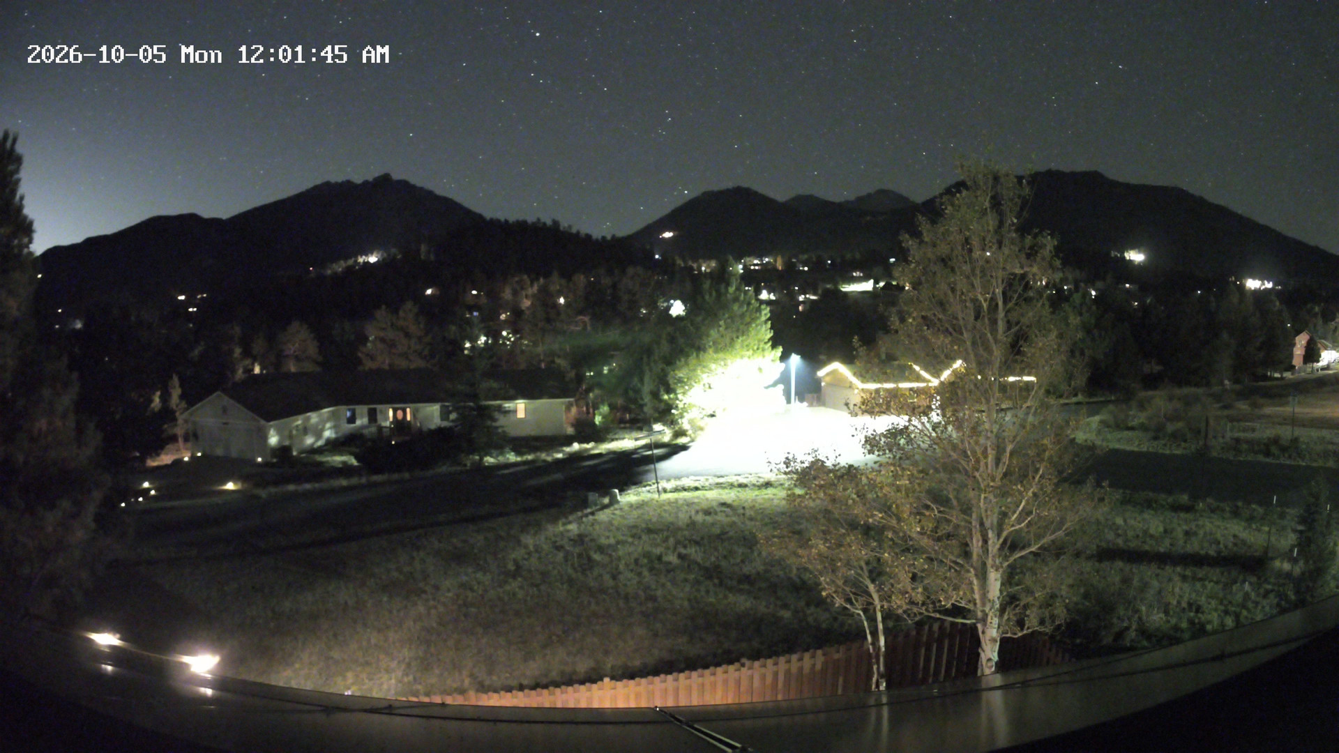 time-lapse frame, Estes Cam webcam