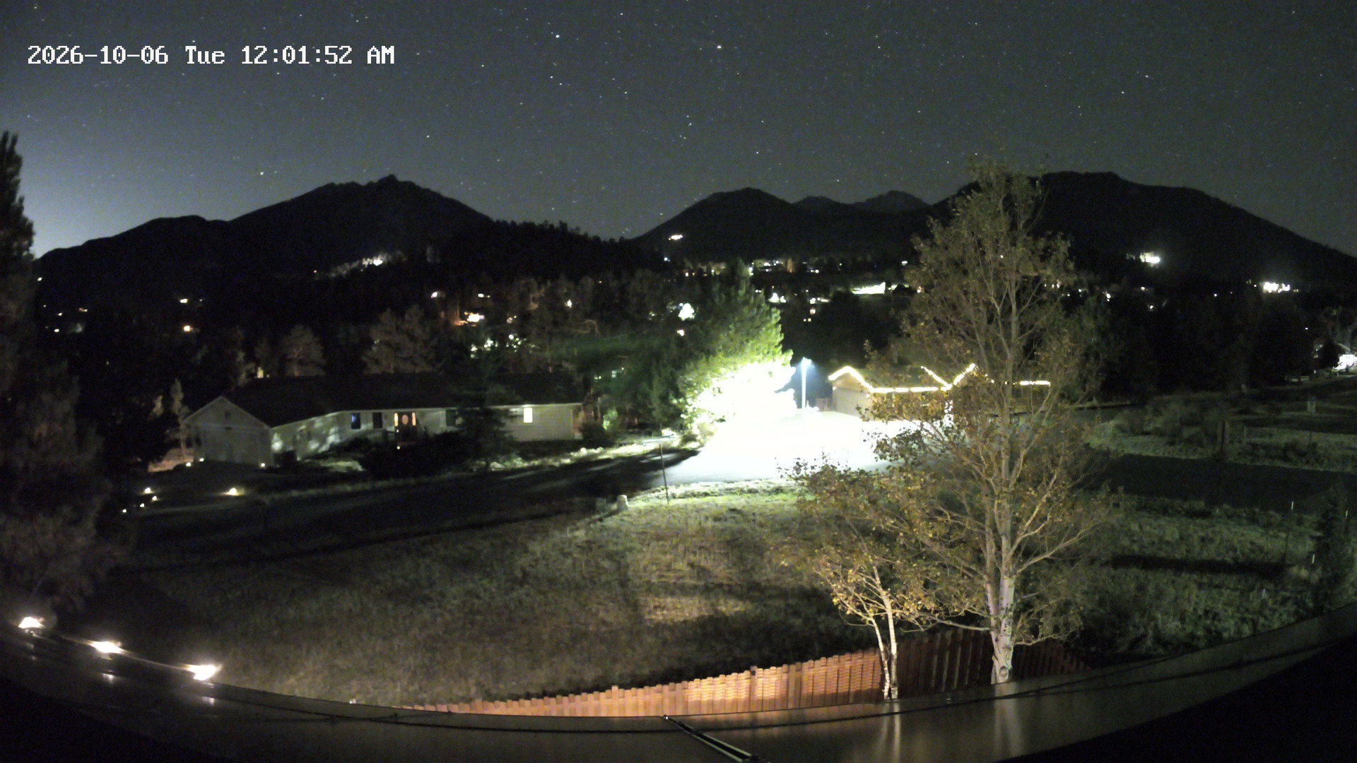 time-lapse frame, Estes Cam webcam