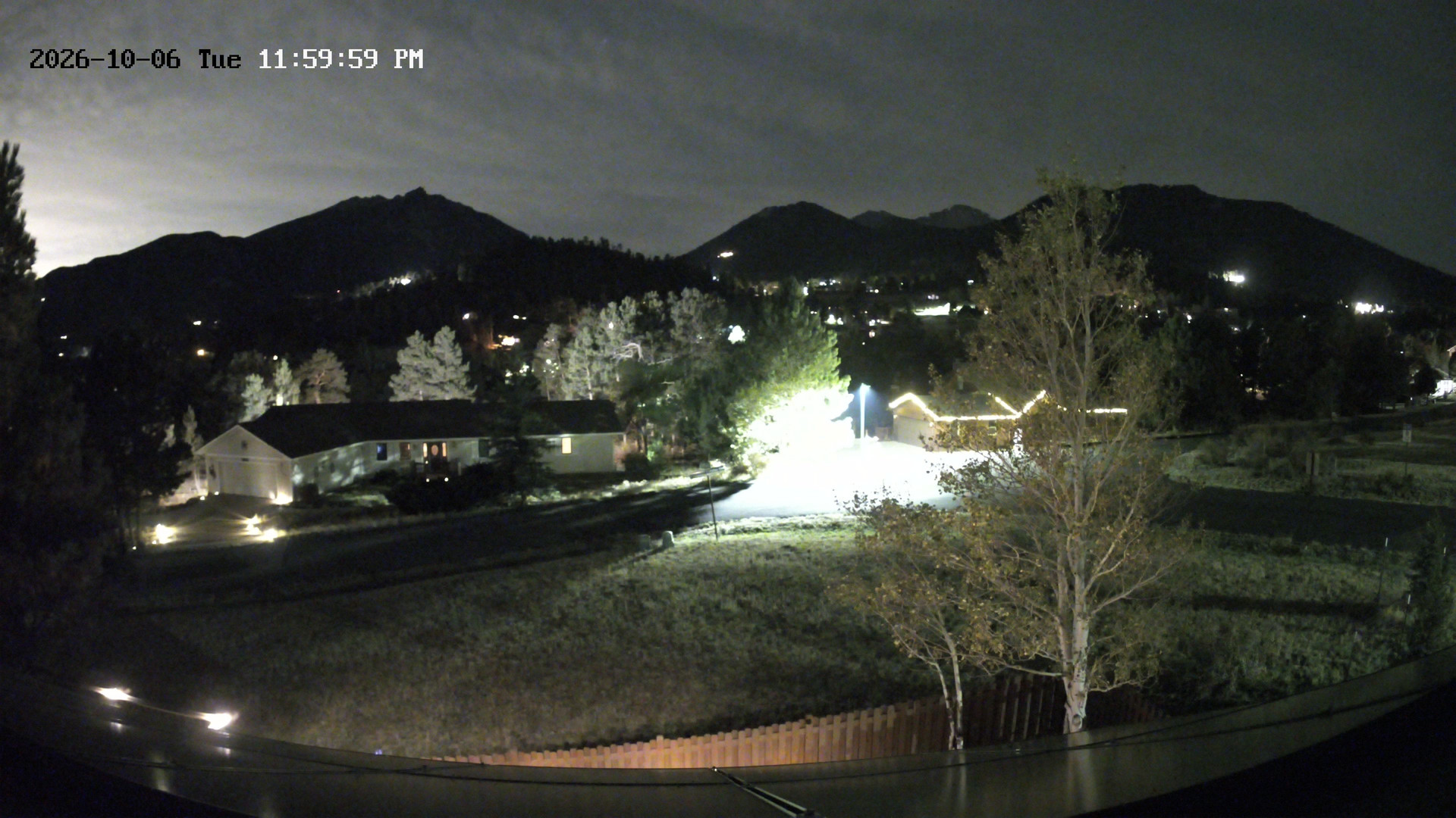 time-lapse frame, Estes Cam webcam