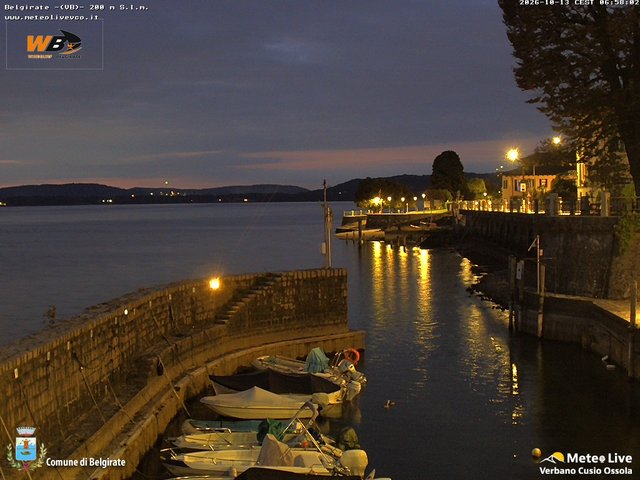time-lapse frame, Belgirate sud est webcam
