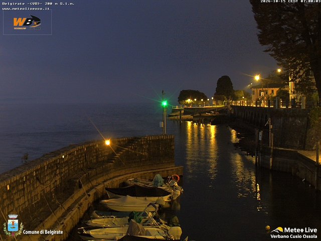 time-lapse frame, Belgirate sud est webcam