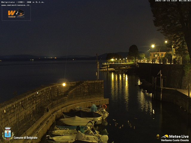 time-lapse frame, Belgirate sud est webcam