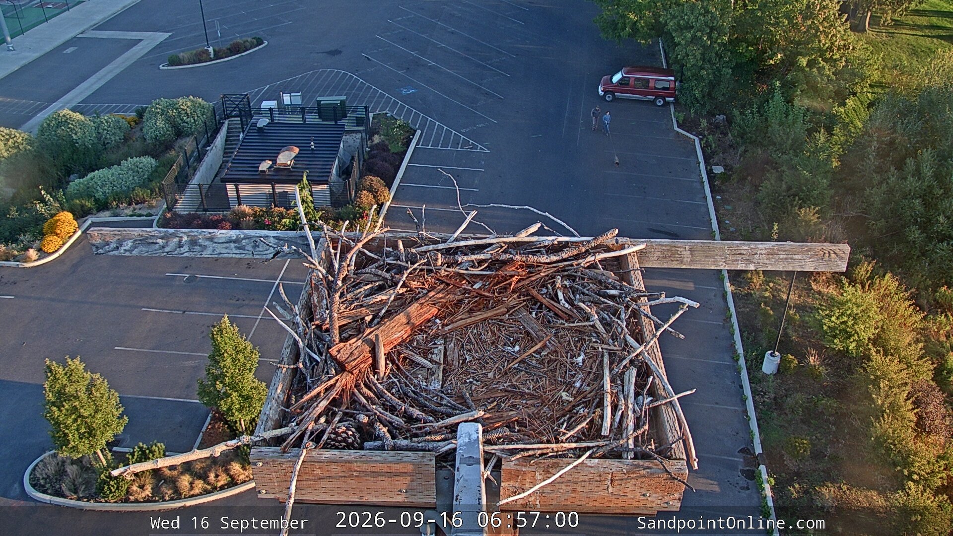 view from Sandpoint Online - Osprey Nest Time-lapse on 2026-09-16