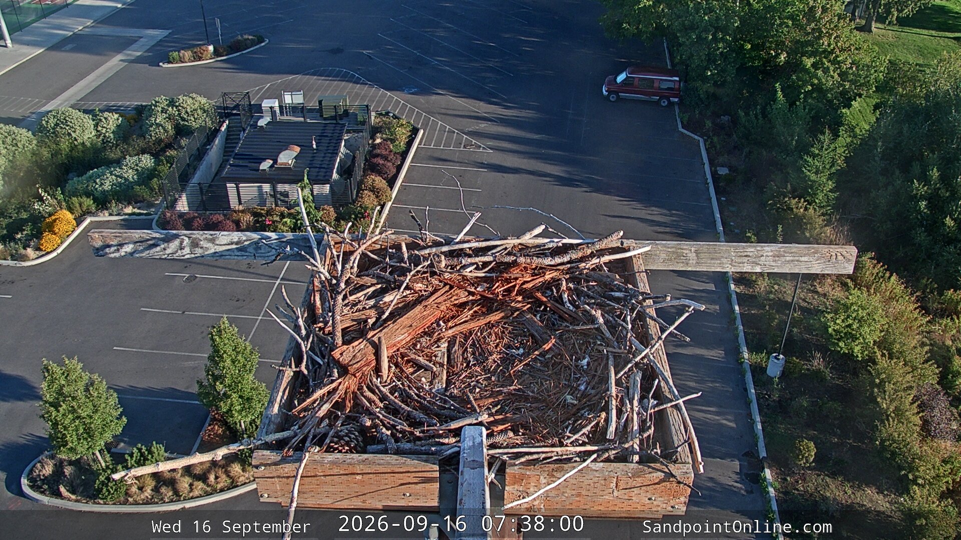 view from Sandpoint Online - Osprey Nest Time-lapse on 2026-09-16