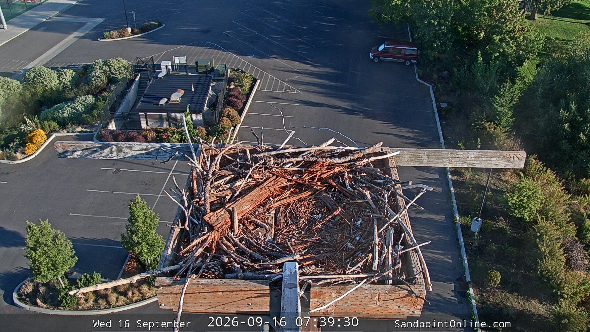 view from Sandpoint Online - Osprey Nest Time-lapse on 2026-09-16