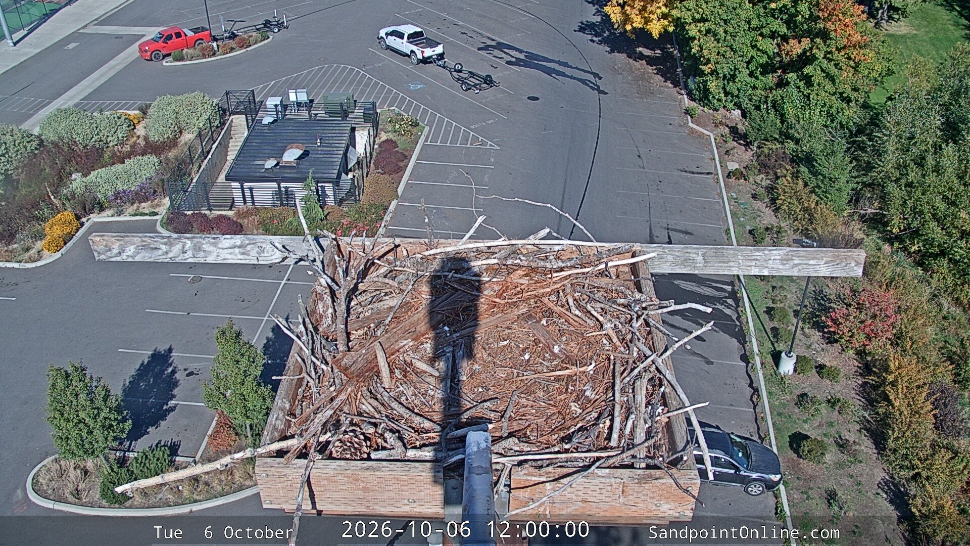 view from Sandpoint Online - Osprey Nest Time-lapse on 2026-10-06