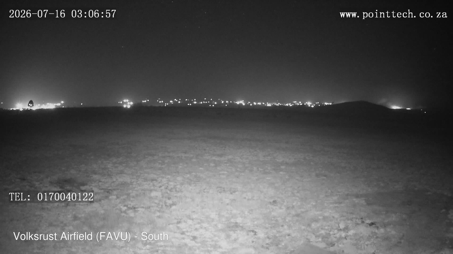 time-lapse frame, FAVU - South webcam