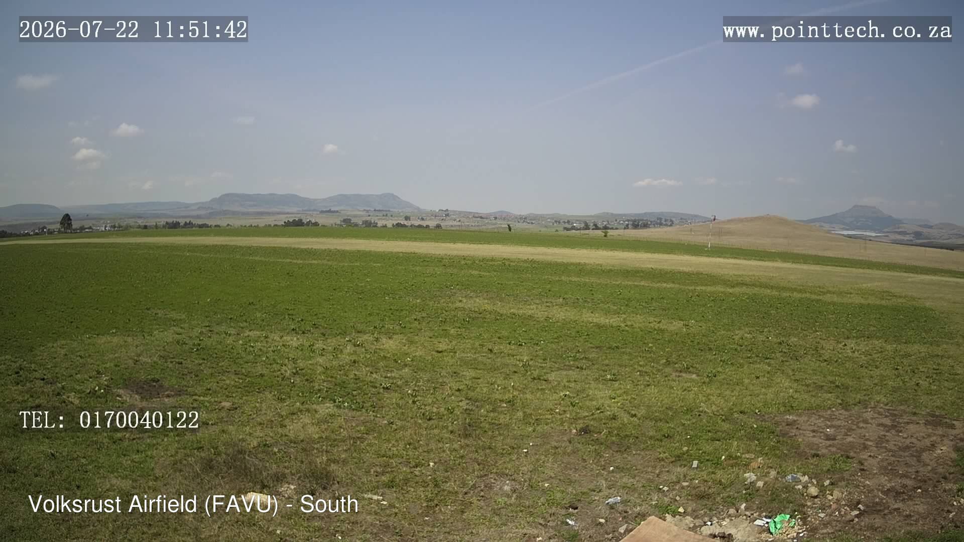 time-lapse frame, FAVU - South webcam