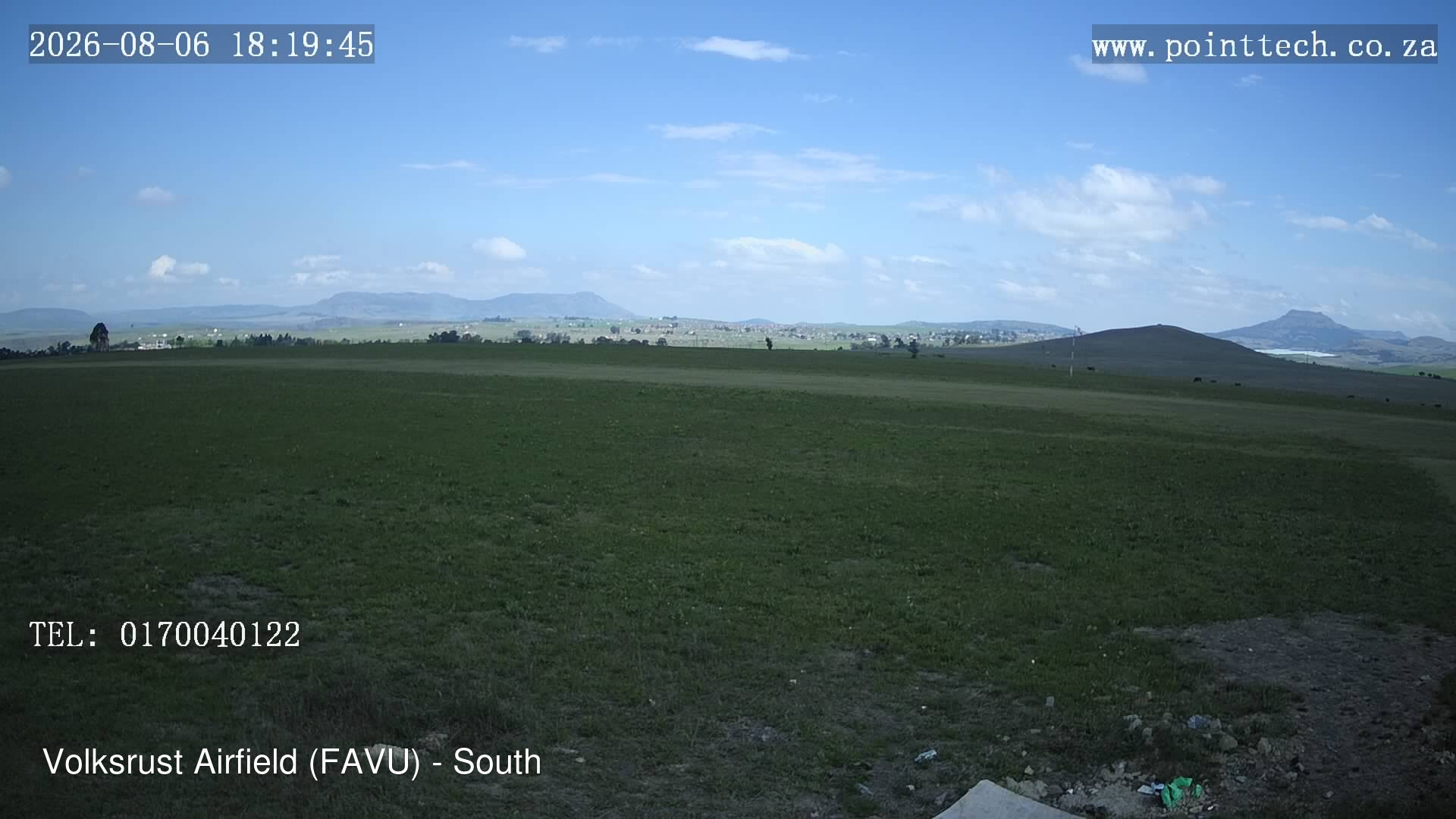 time-lapse frame, FAVU - South webcam