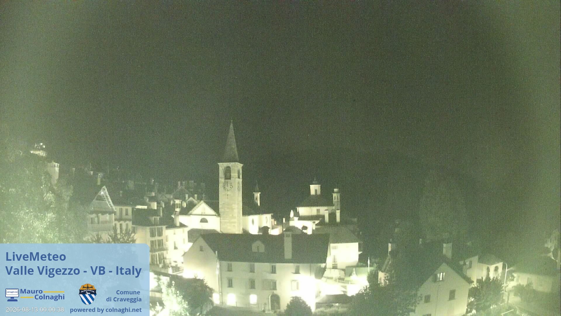 time-lapse frame, Craveggia webcam
