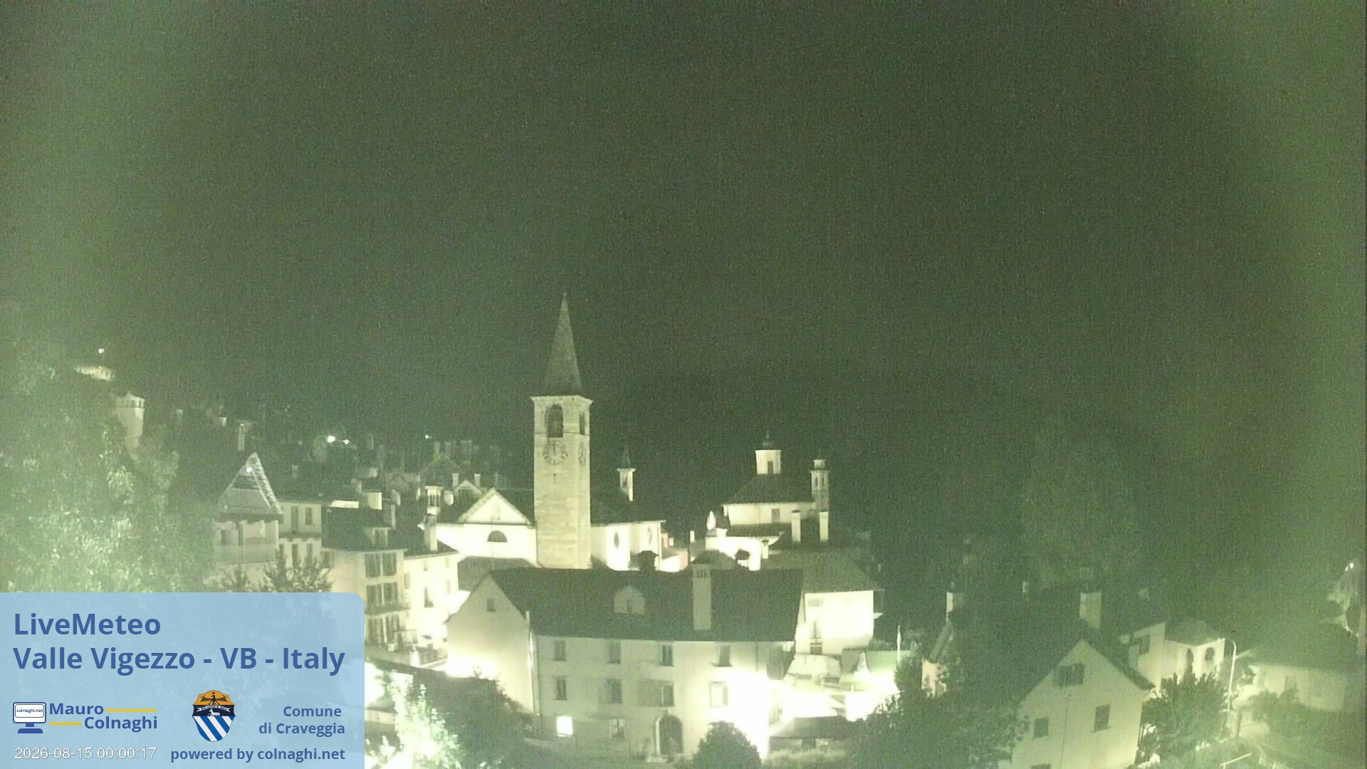 time-lapse frame, Craveggia webcam