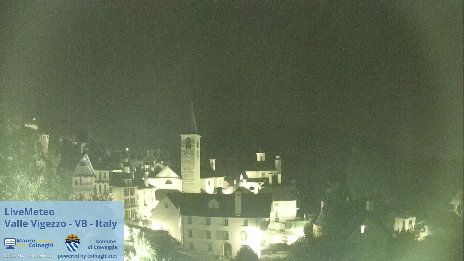 time-lapse frame, Craveggia webcam
