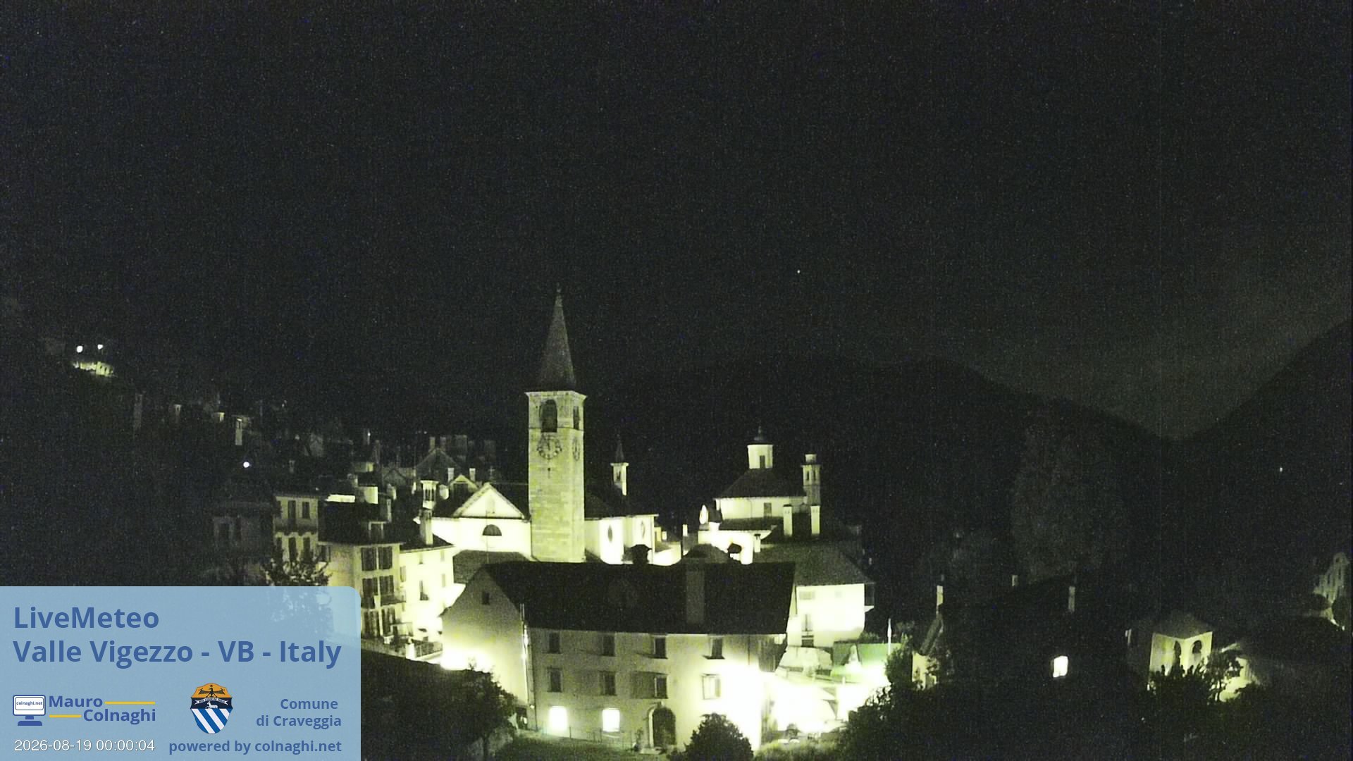 time-lapse frame, Craveggia webcam