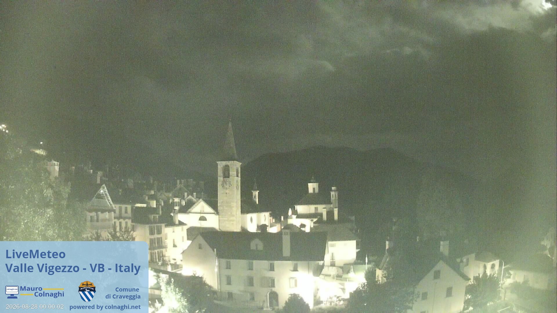 time-lapse frame, Craveggia webcam
