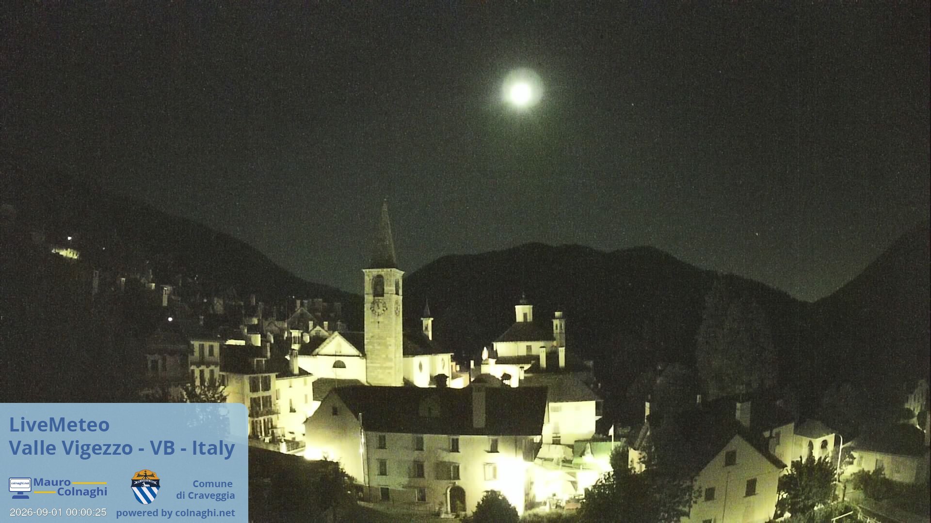 time-lapse frame, Craveggia webcam