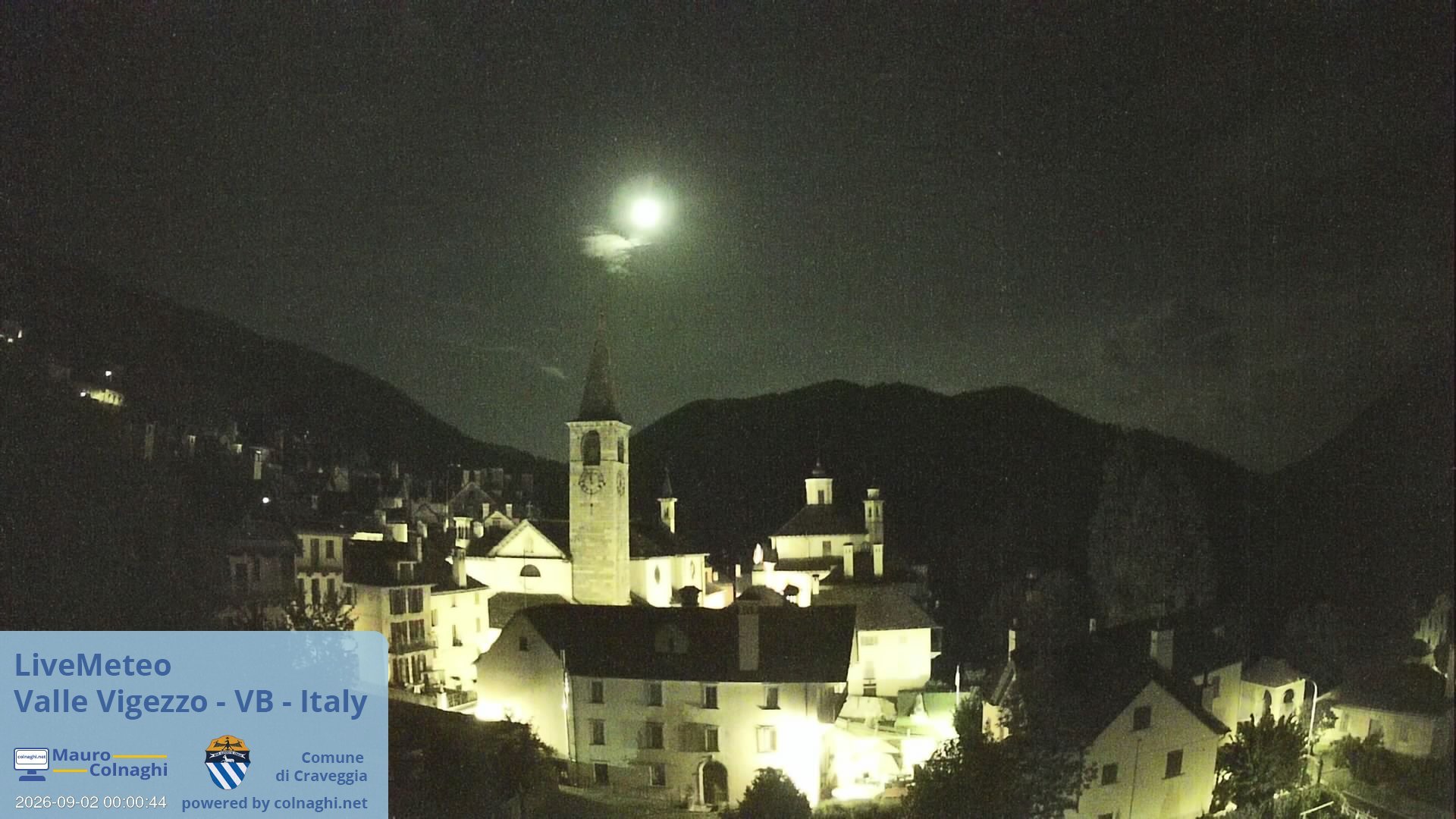 time-lapse frame, Craveggia webcam