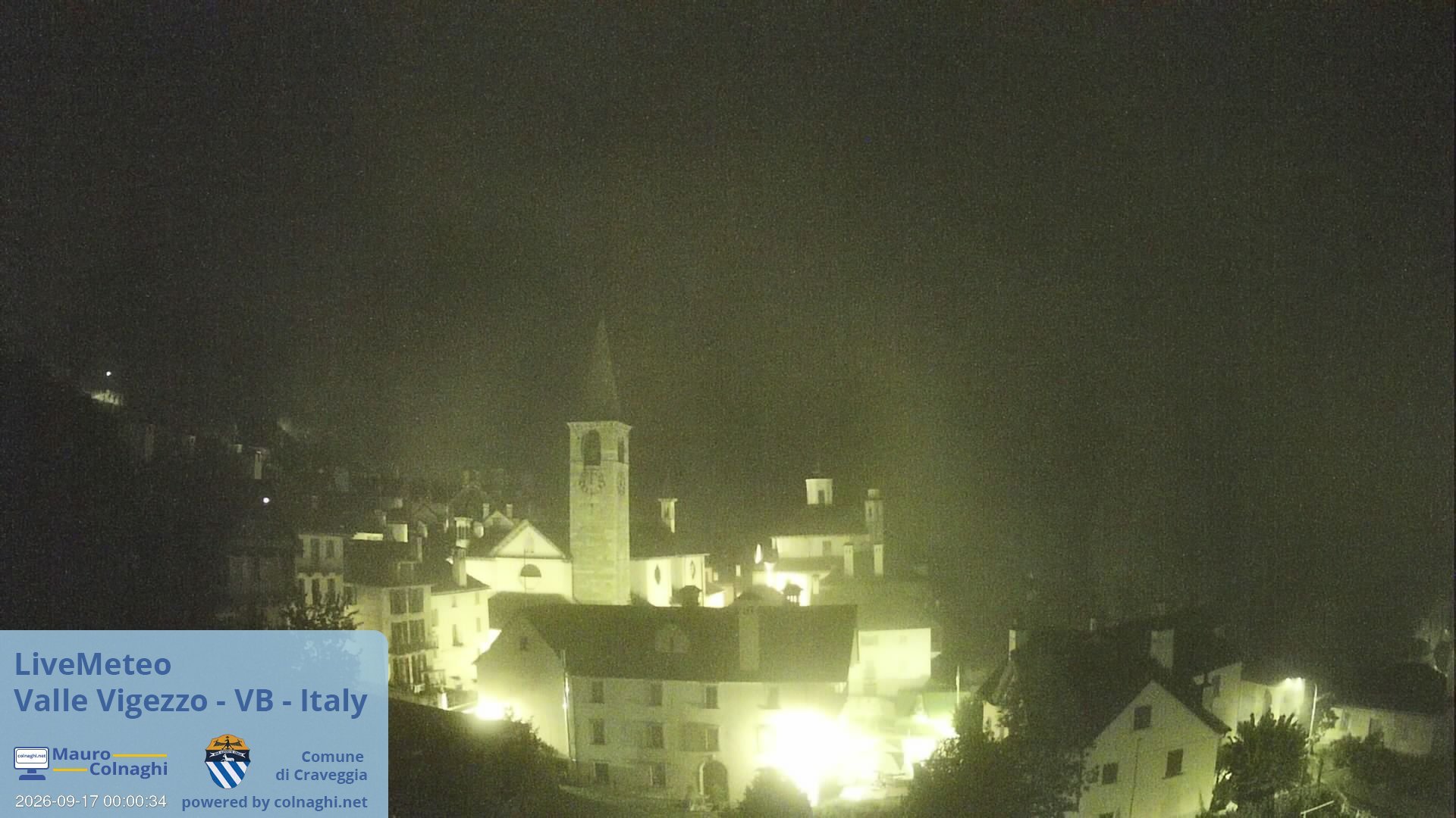 time-lapse frame, Craveggia webcam
