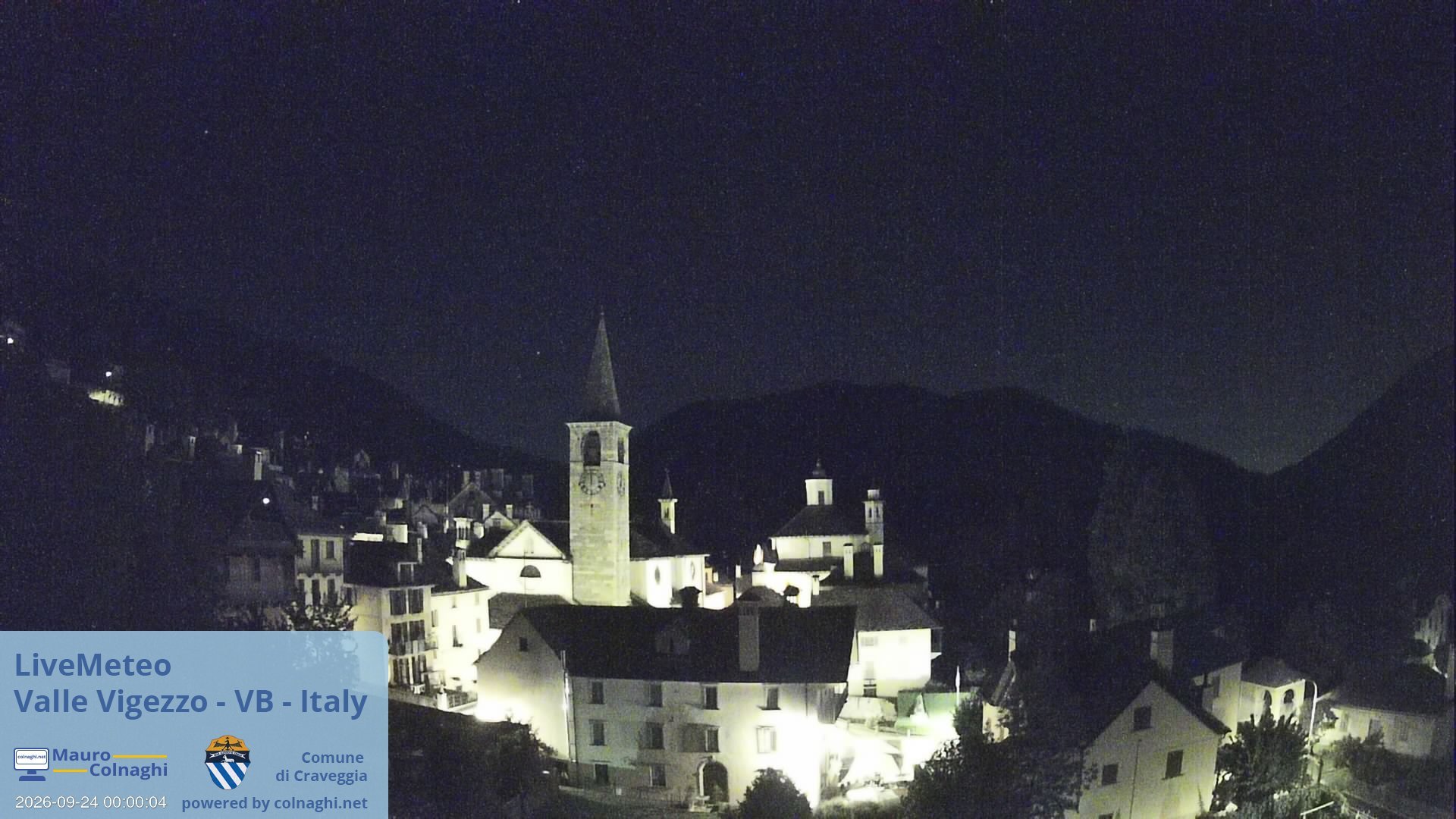 time-lapse frame, Craveggia webcam