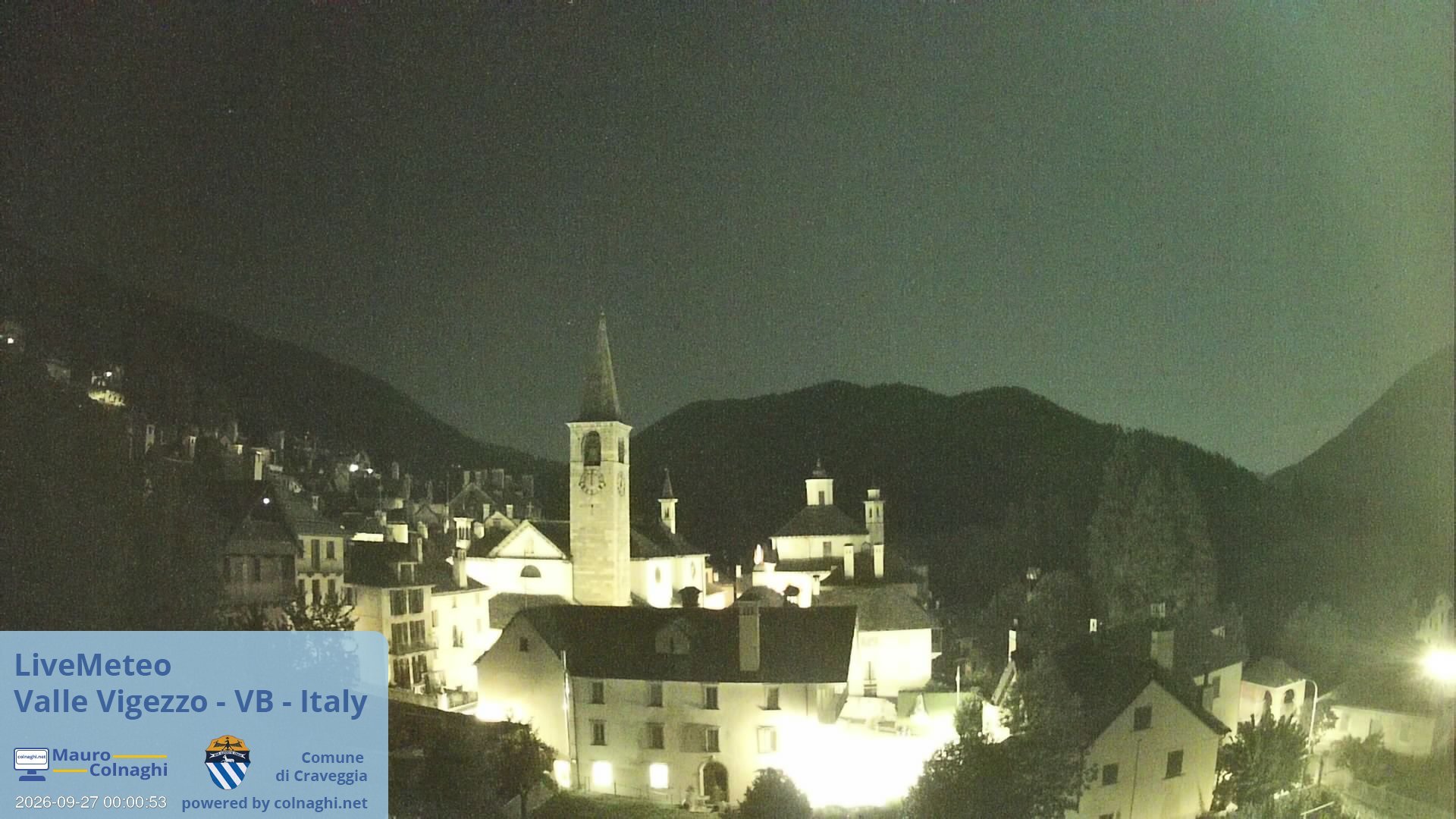 time-lapse frame, Craveggia webcam