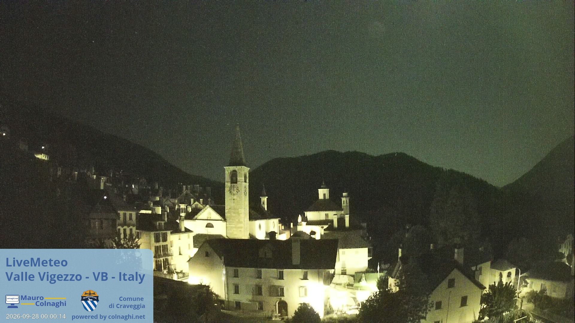 time-lapse frame, Craveggia webcam