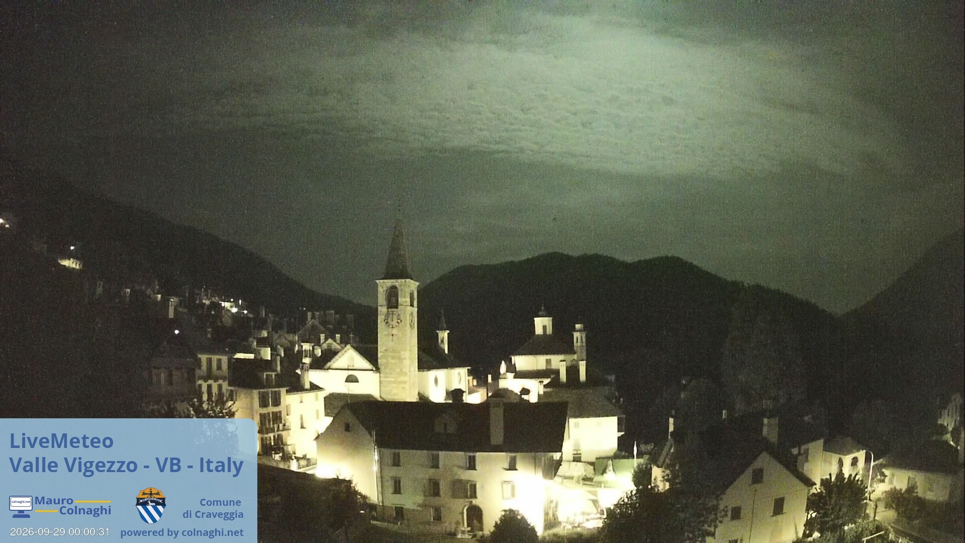 time-lapse frame, Craveggia webcam