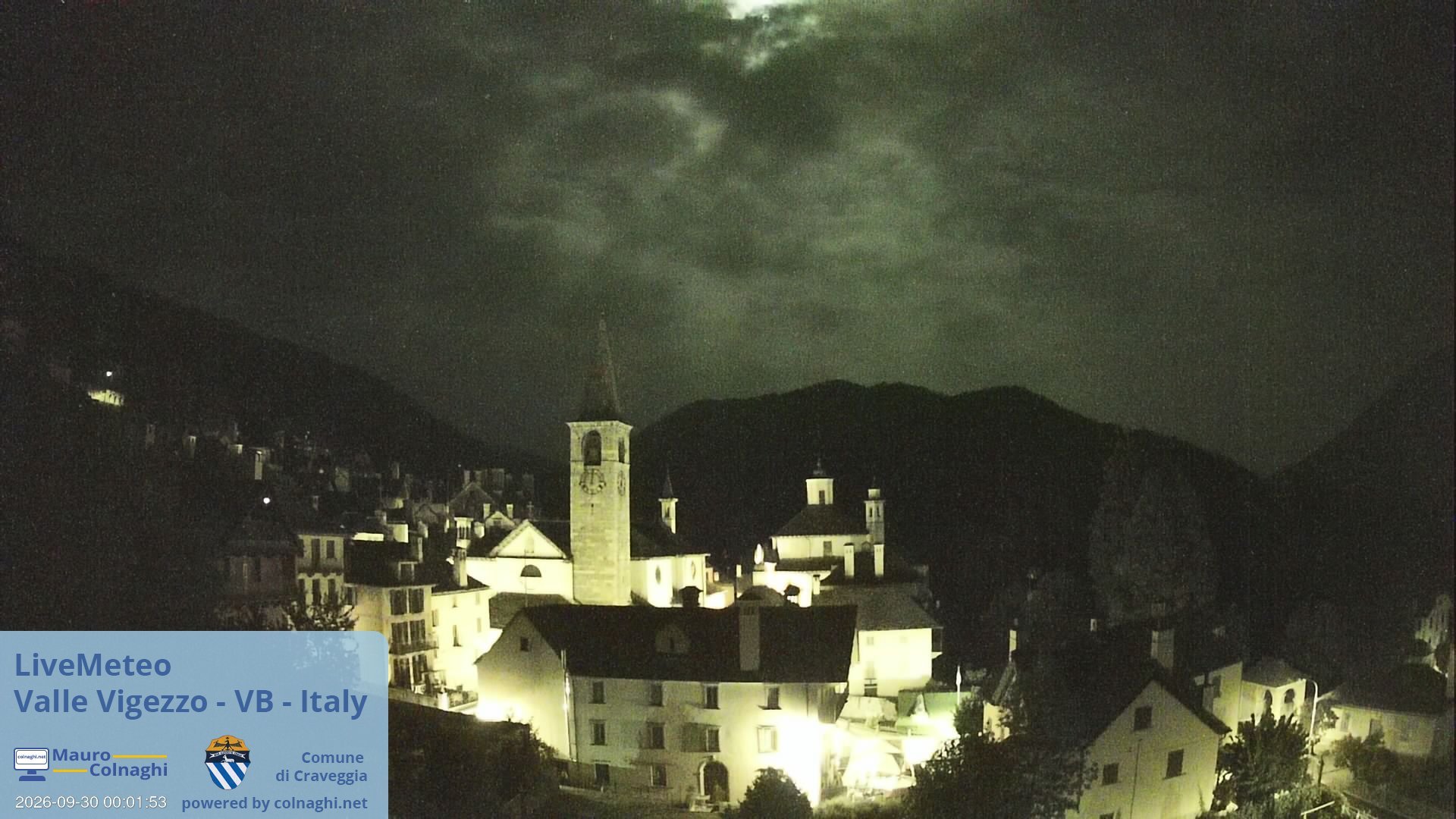 time-lapse frame, Craveggia webcam