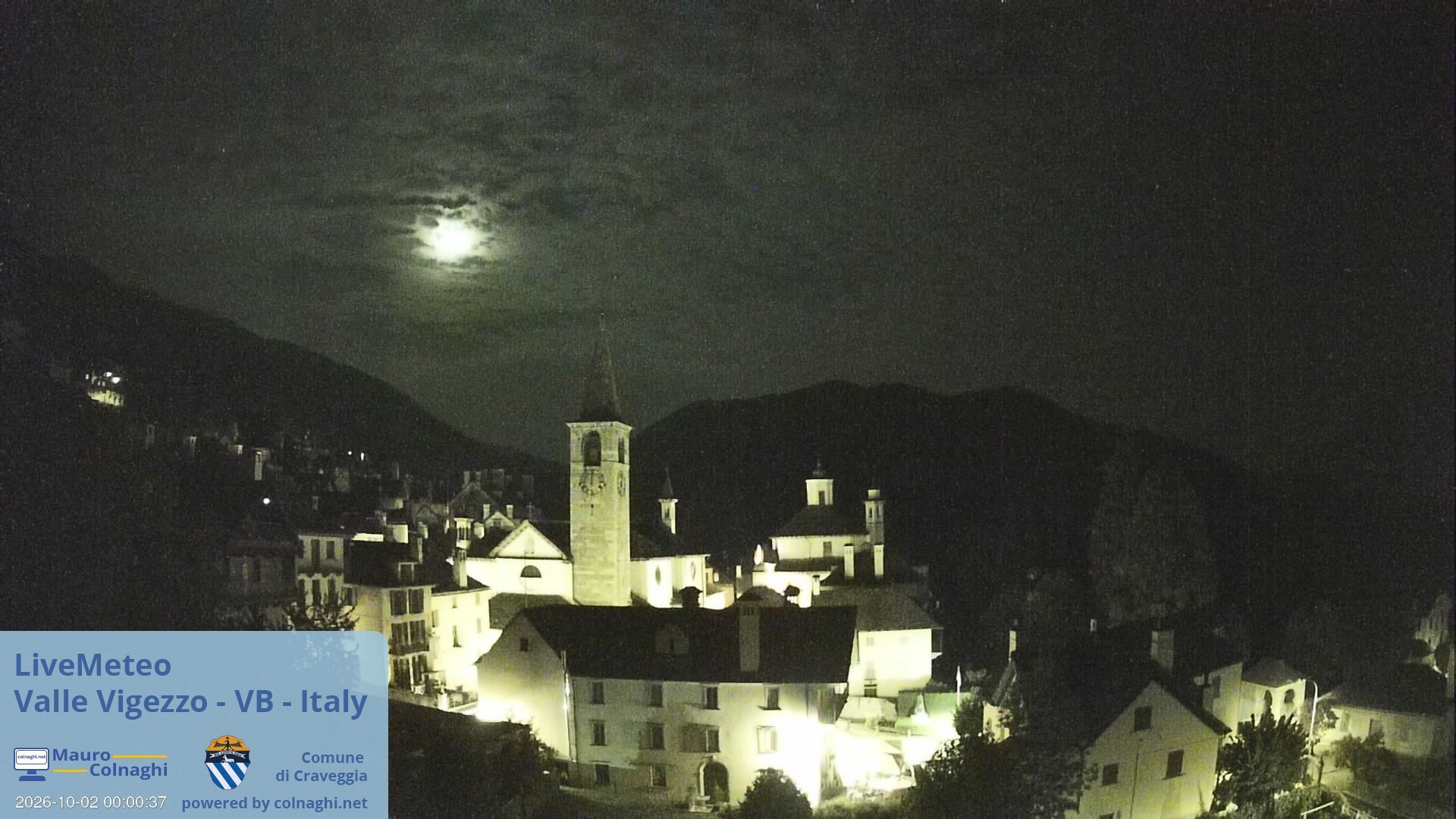 time-lapse frame, Craveggia webcam