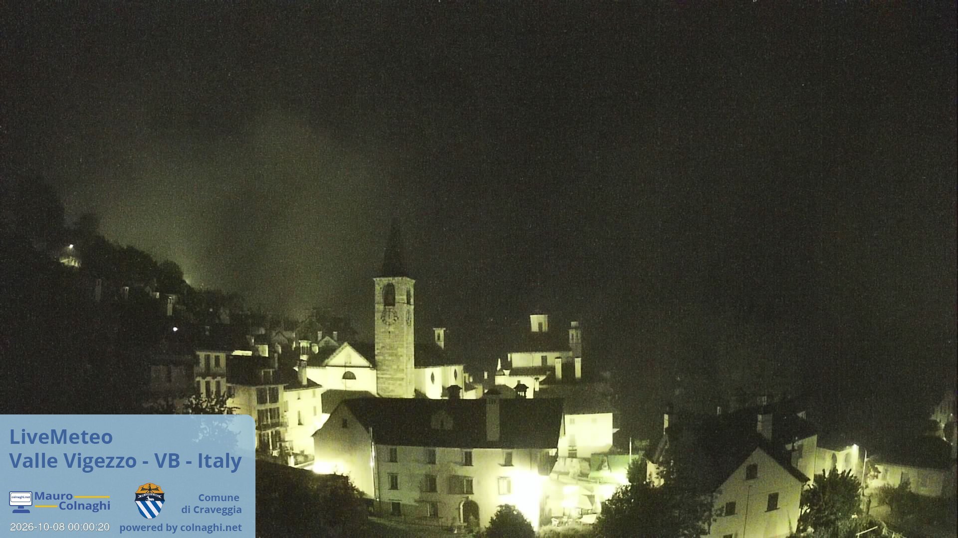 time-lapse frame, Craveggia webcam