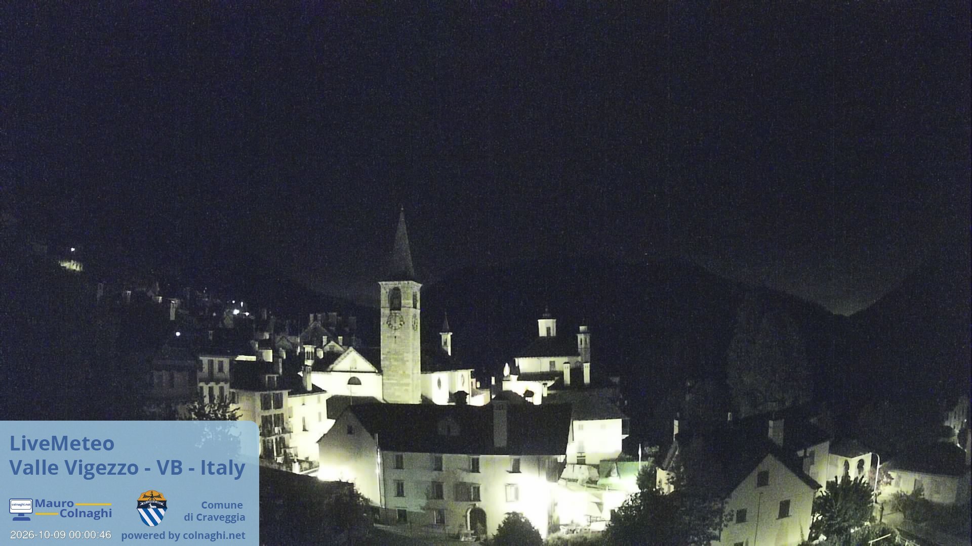 time-lapse frame, Craveggia webcam