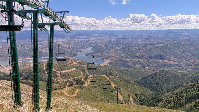view from Deer Valley Revelator Express on 2026-09-07