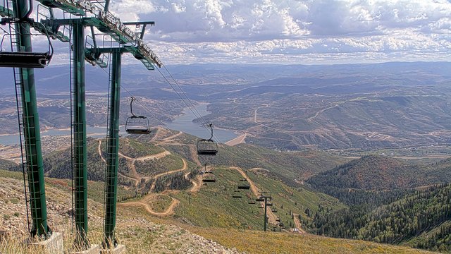 view from Deer Valley Revelator Express on 2026-09-13
