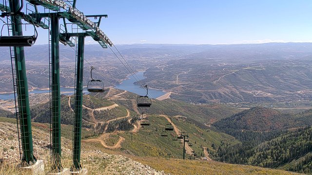 view from Deer Valley Revelator Express on 2026-09-14