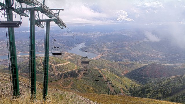 view from Deer Valley Revelator Express on 2026-09-18