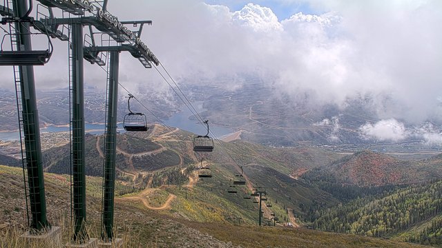 view from Deer Valley Revelator Express on 2026-09-19