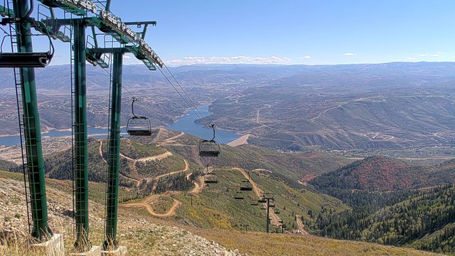 view from Deer Valley Revelator Express on 2026-09-20
