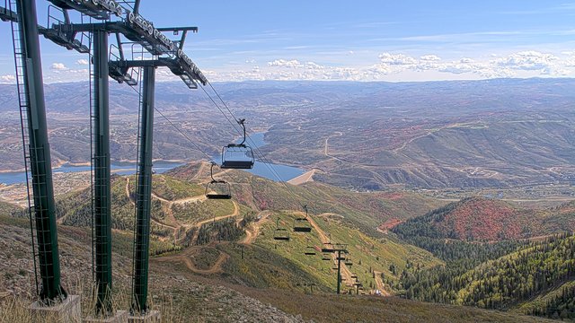 view from Deer Valley Revelator Express on 2026-09-23