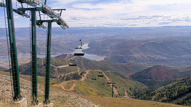 view from Deer Valley Revelator Express on 2026-09-24