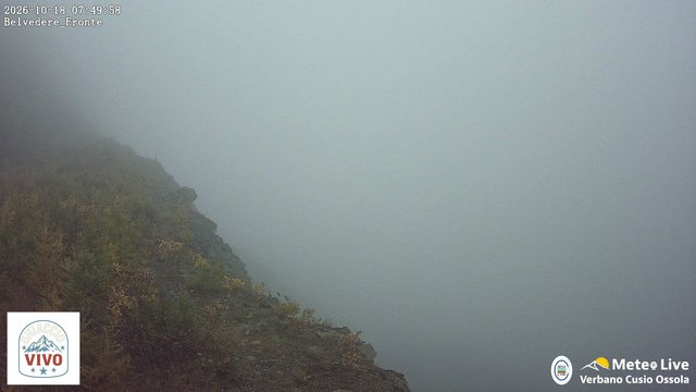 time-lapse frame, Fronte ghiacciaio Belvedere webcam