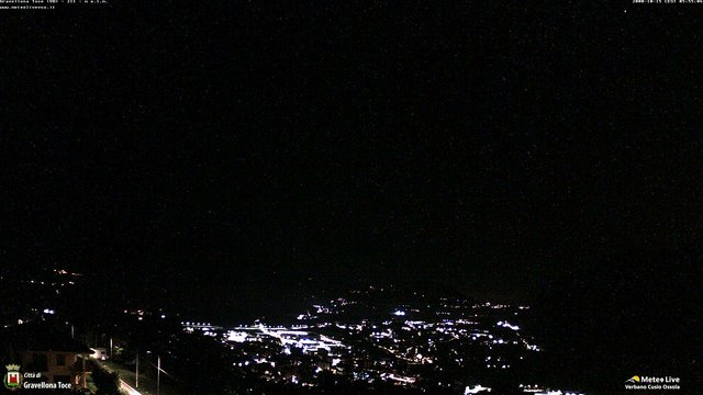 time-lapse frame, Gravellona Toce panoramica webcam