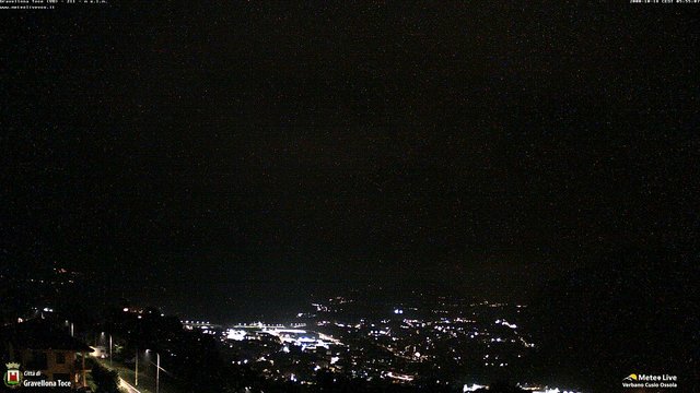 time-lapse frame, Gravellona Toce panoramica webcam