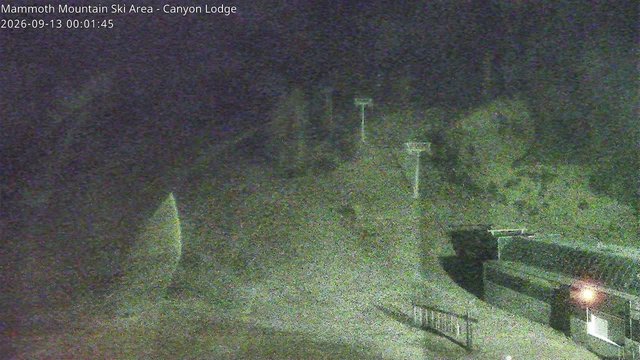 time-lapse frame, Mammoth Canyon Lodge webcam