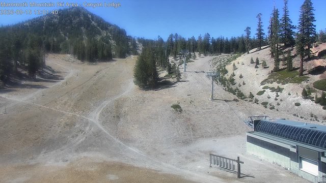 view from Mammoth Canyon Lodge on 2026-09-15