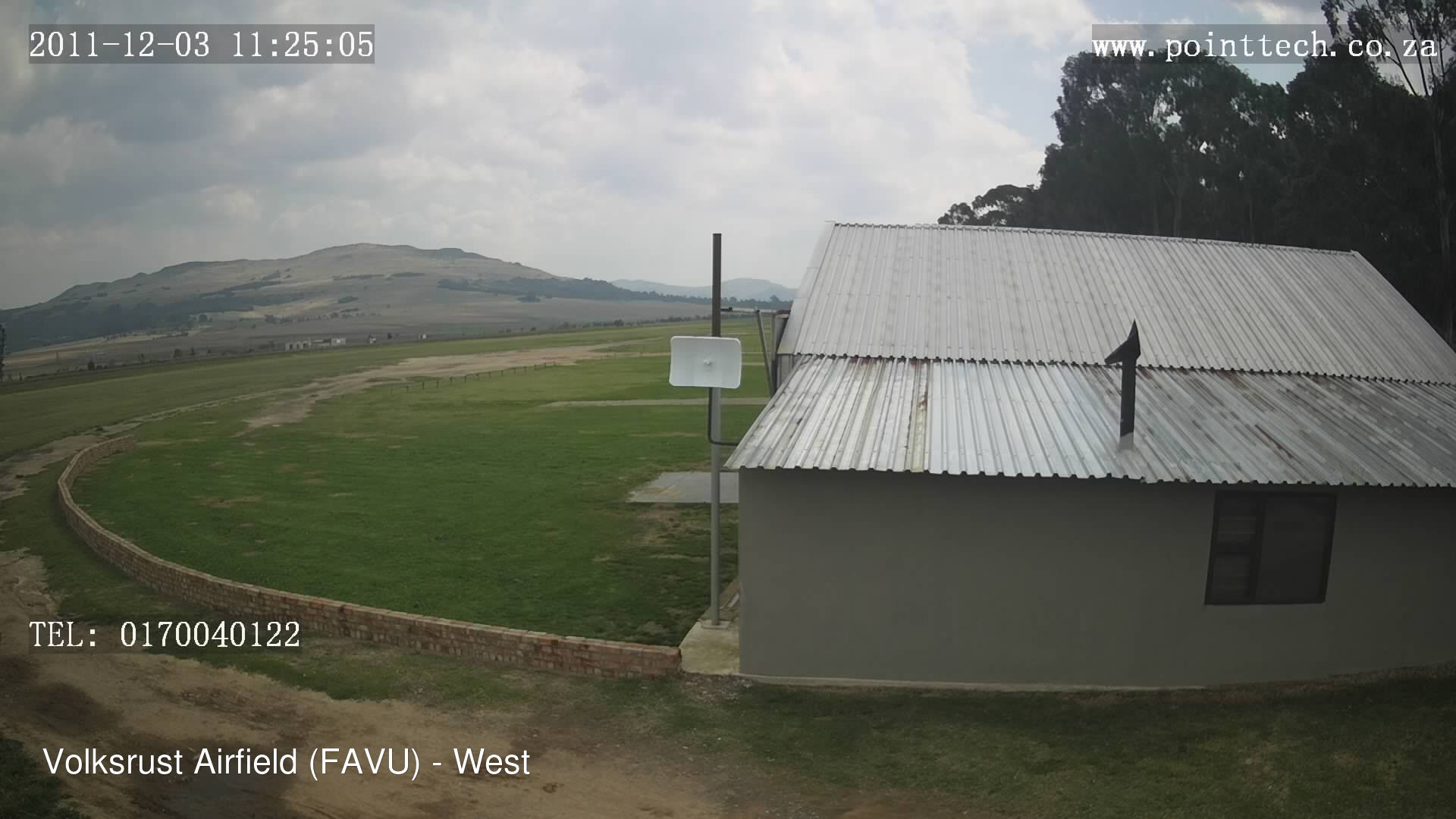 time-lapse frame, FAVU - West webcam