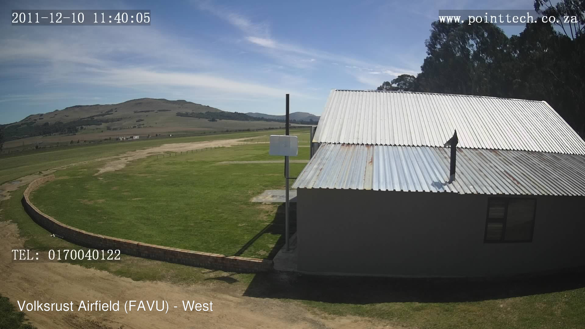time-lapse frame, FAVU - West webcam