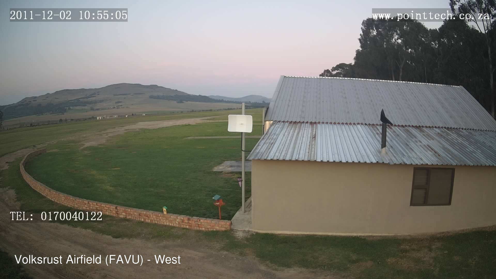 time-lapse frame, FAVU - West webcam