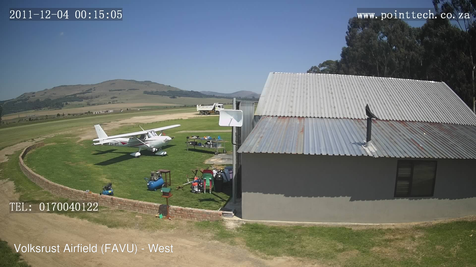 time-lapse frame, FAVU - West webcam