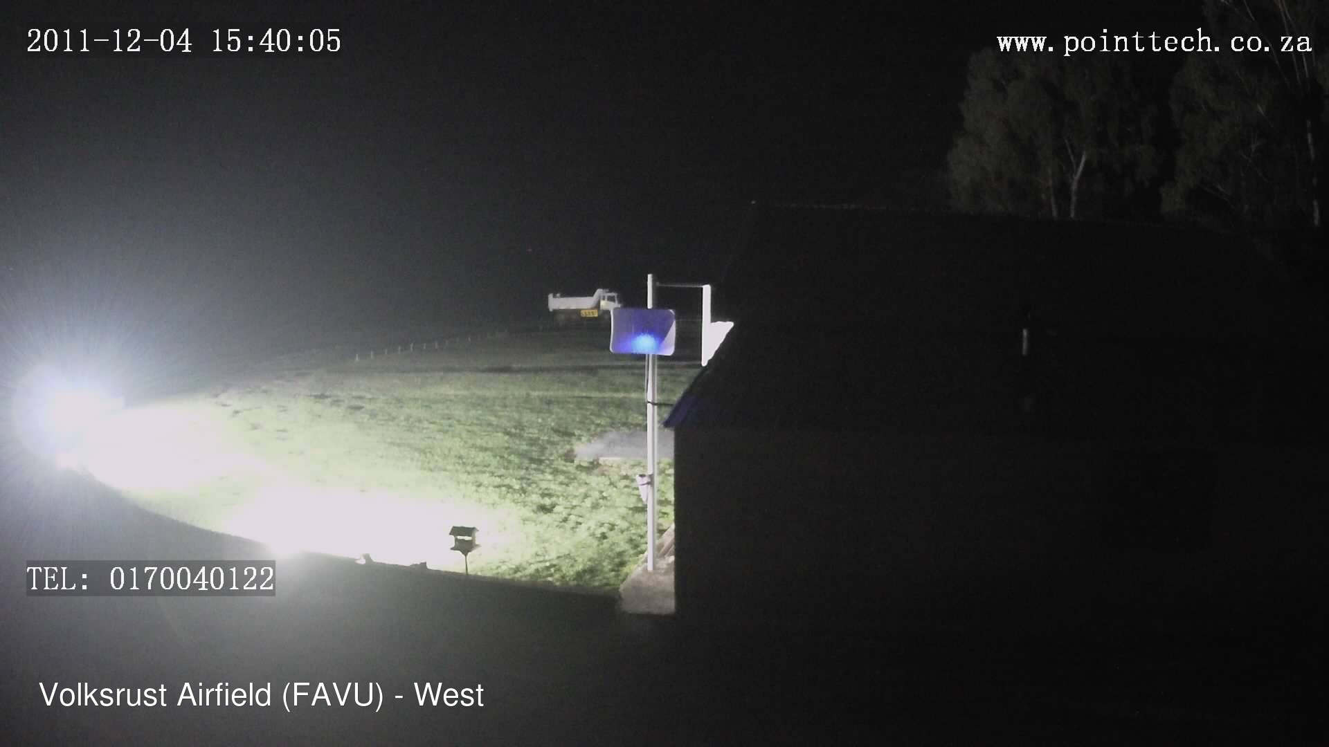 time-lapse frame, FAVU - West webcam