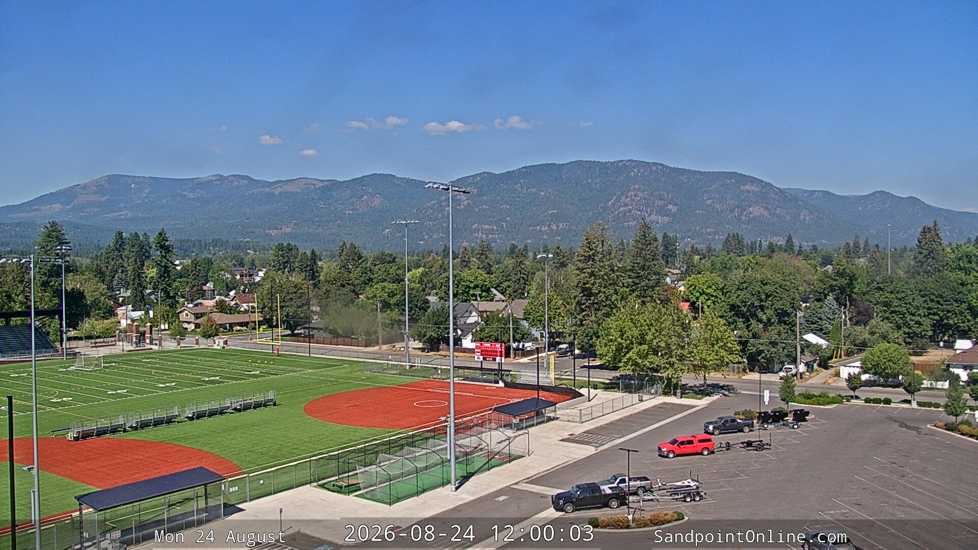 view from Sandpoint Online - Schweitzer Mountain on 2026-08-24