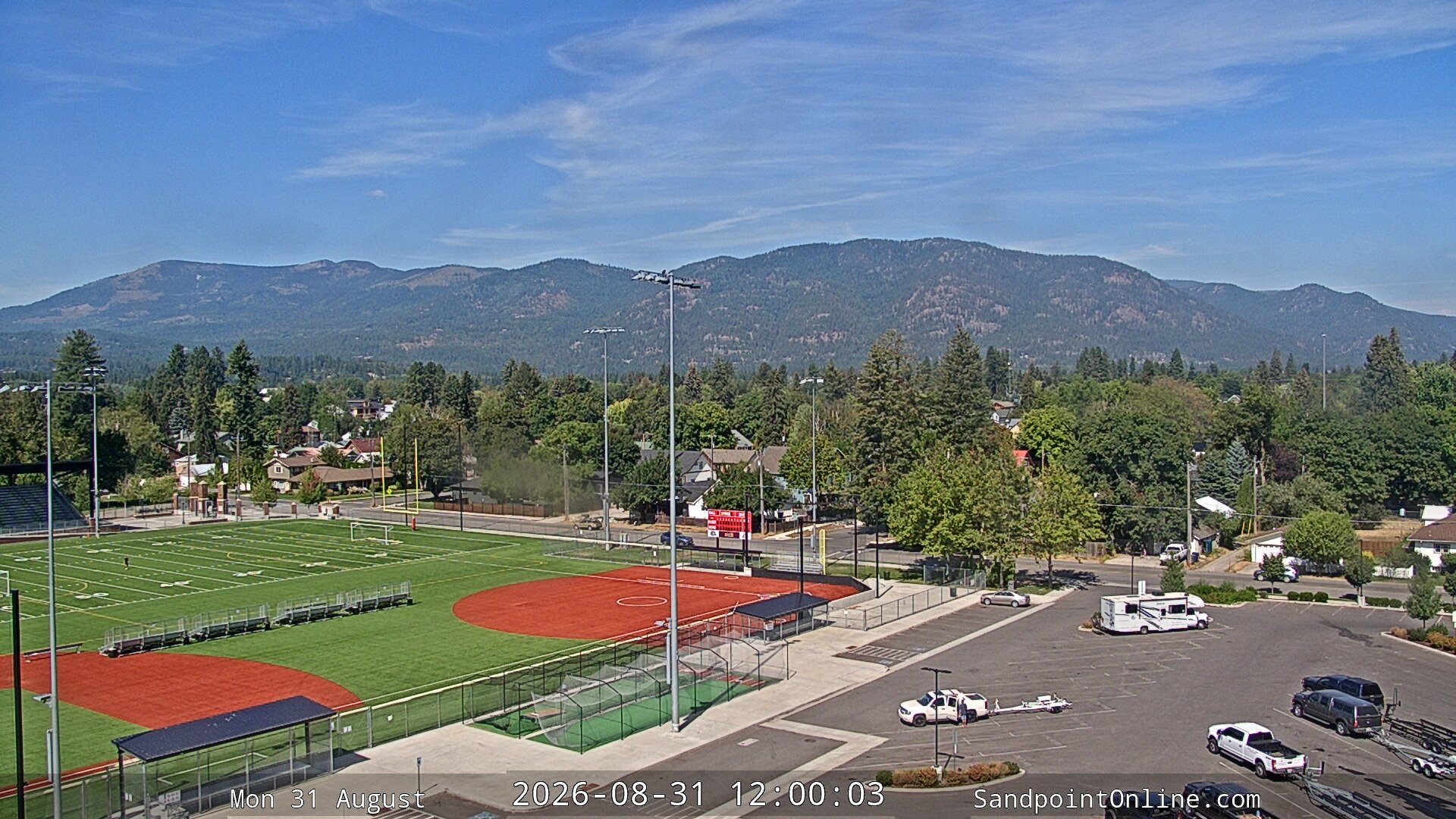view from Sandpoint Online - Schweitzer Mountain on 2026-08-31